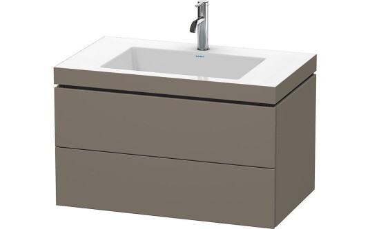Duravit L-Cube Servantskap m/2 skuffer 800x500x480 mm Flanellgrå Matt