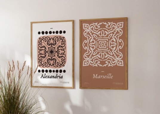 Plakat Middelhavsminimalisme / Sett av 2