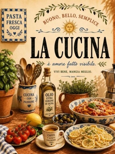 Plakat La Cucina Tema