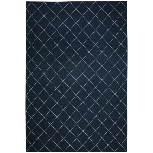 Chhatwal & Jonsson Diamond gulvteppe 230x336 cm Blue melange-off white
