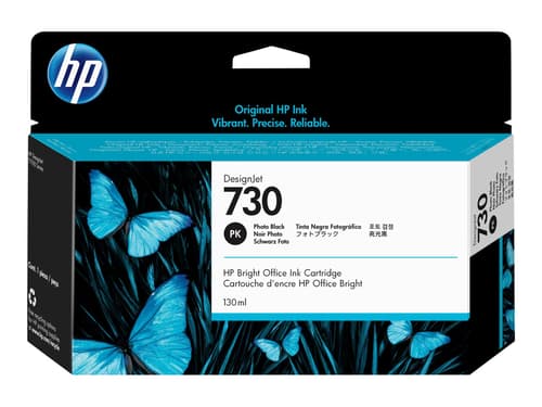 HP Blekk Foto Svart 730 130ml - Dj T1700