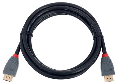 Lindy Anthra Line 2m HDMI-kabel med Ethernet 4K Støtte Svart