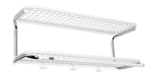 Essem Design Classic 650 hattehylle hvit/krom, 2 niv?er, 70 cm