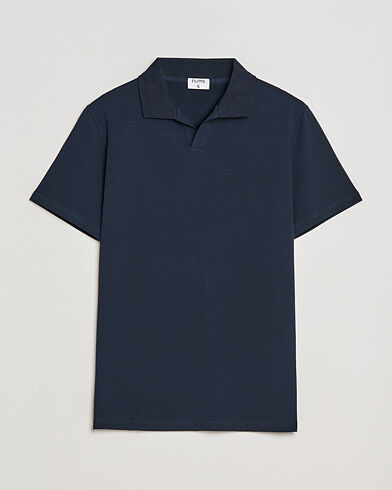 Filippa K Soft Lycra Polo Tee Navy Filippa K Soft Lycra Polo Tee Navy