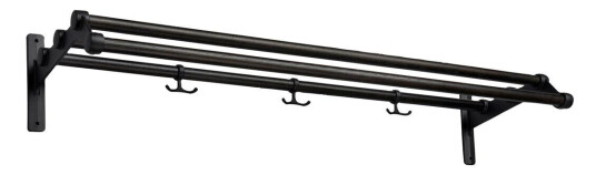 Essem Design Nostalgi 291 hattehylle 100 cm Svartbeiset eik-svart Essem Design Nostalgi 291 hattehylle 100 cm Svartbeiset eik-svart