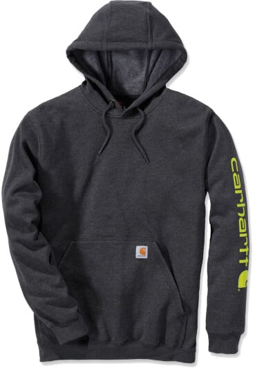 Carhartt Midweight Sleeve Logo Hettegenser L Grå Carhartt Midweight Sleeve Logo Hettegenser L Grå
