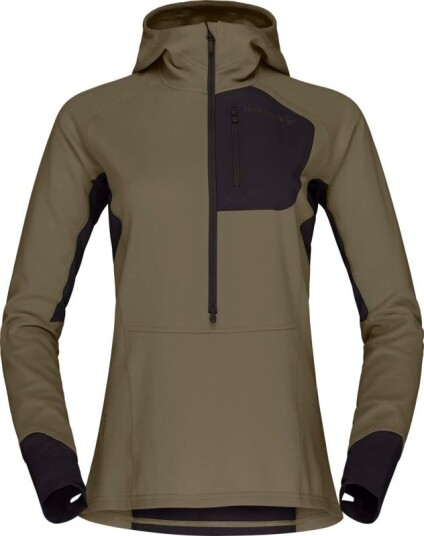 Norrøna Women's Senja Warm1 Hood L , Olive Night