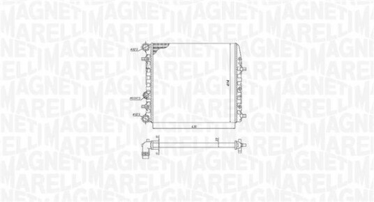 Radiator MAGNETI MARELLI 350213184600