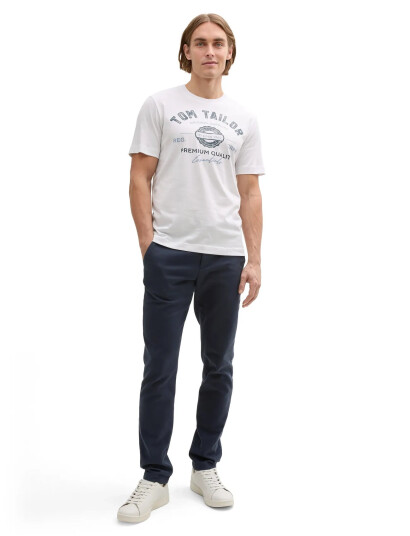 Tom Tailor Logo Tee - White - XL Tom Tailor Logo Tee - White - XL