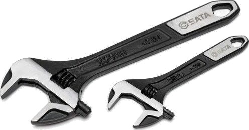 Sata Justerbar Skiftenøkkel, 2 Stk. 6" Og 10" Bred Kjeft Sata Justerbar Skiftenøkkel, 2 Stk. 6" Og 10" Bred Kjeft