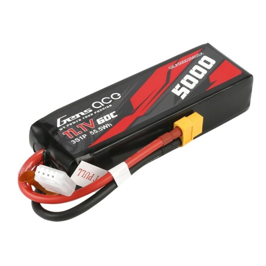 3s 5000mAh - 60C - Gens Ace XT60 Short Size