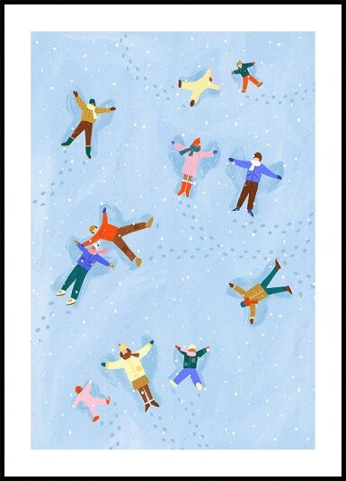 Snowy Angels Delight Poster Plakat / 70x100cm