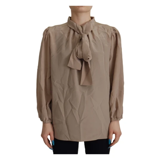 Dolce & Gabbana Dame Bluser & Skjorter Brun S, Dolce & Gabbana Dame Bluser & Skjorter Brun S,