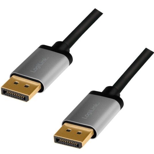 LogiLink DisplayPort-kabel 4K/60 Hz aluminium 2 m LogiLink DisplayPort-kabel 4K/60 Hz aluminium 2 m