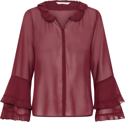 Cream Crflouncy Blouse CABERNET 36