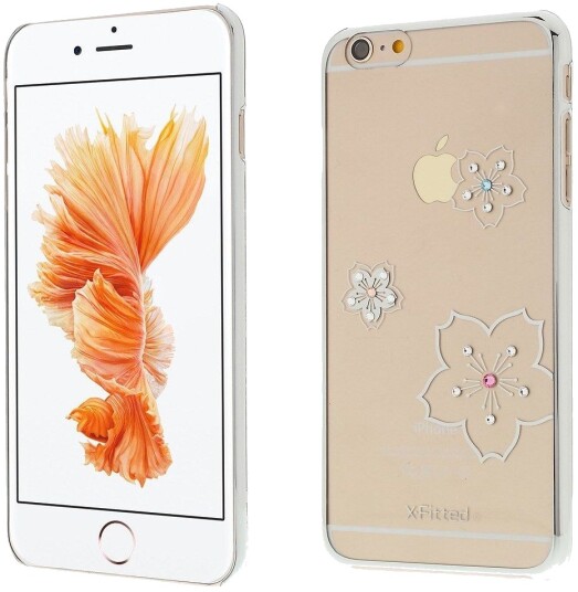 X-Fitted Swarovski Blossom (iPhone 6(S) Plus) Sølv