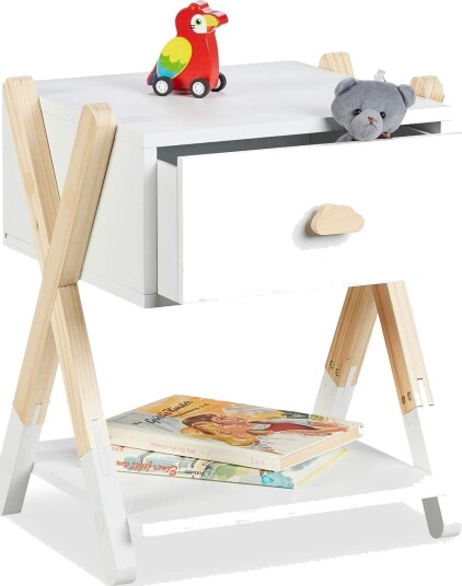 Nattbord for barn med skuff – X Design