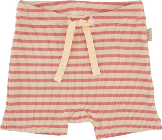 Petit Piao Shorts Modal Striped Dark Peach/Cream (74 / 9 mnd)