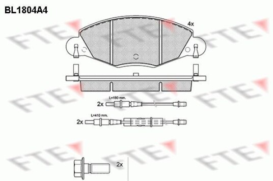 Bremseklosser FTE 9010379 Bremseklosser FTE 9010379