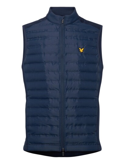 Lyle & Scott Hybrid Quilted Full Zip Golf Gilet Navy XL