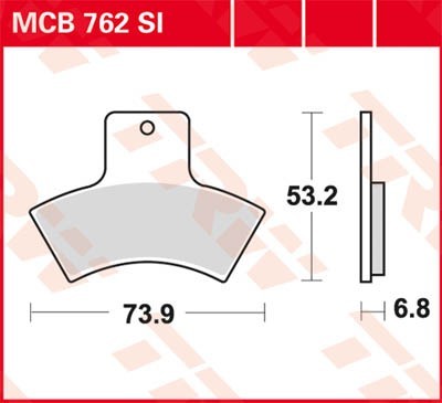 Bremseklosser TRW MCB762SI