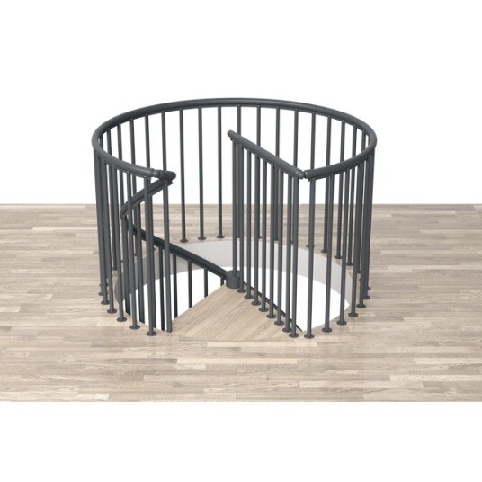 Dolle Classic Spiral Reposgelender Antracit Ø120