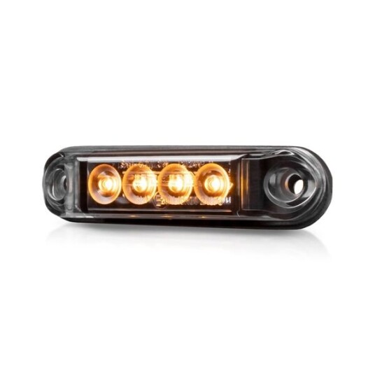 Posisjonslys PURELUX Spectre 4X Dark   12/24V / 1W / 78 mm Oransje