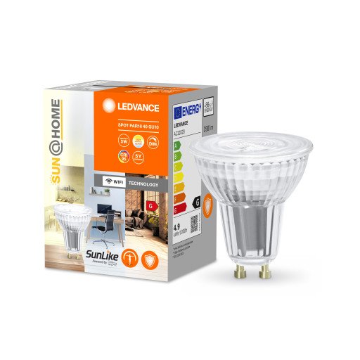 Ledvance Smart+ Wifi SunHome GU10-spotpære med Wifi Ledvance Smart+ Wifi SunHome GU10-spotpære med Wifi