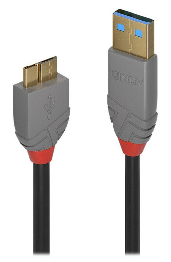 LINDY Anthra Line - USB-kabel - USB-type A til Micro-USB Type B - 2 m LINDY Anthra Line - USB-kabel - USB-type A til Micro-USB Type B - 2 m