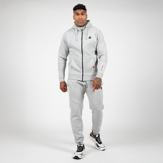Gorilla Wear Leon Zip Hettegenser Grå Grå Medium