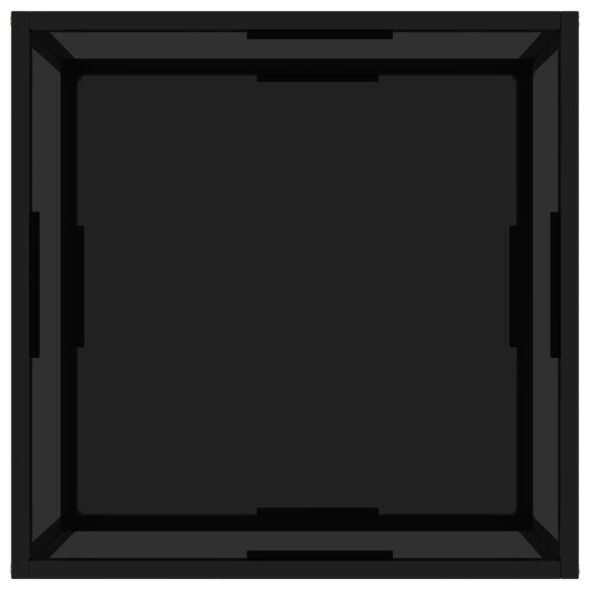 vidaXL Salongbord svart 60x60x35 cm herdet glass