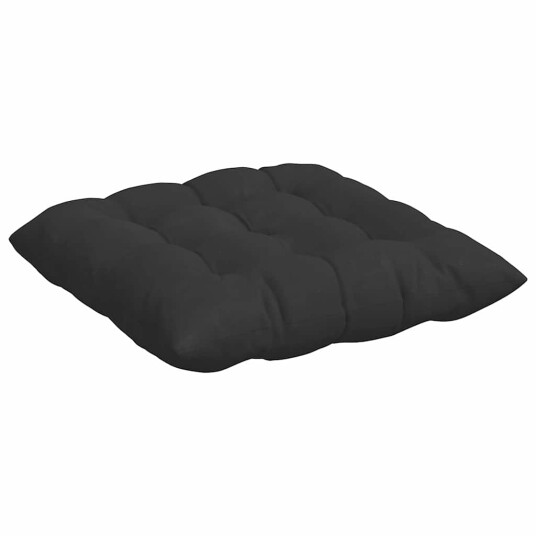Seteputer 4 pcs Svart 40 x 40 x 6 cm Mikrofiber