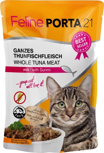 Feline Porta 21 Porsjonsposer Tunfisk Med Surimi 24 X 100 G