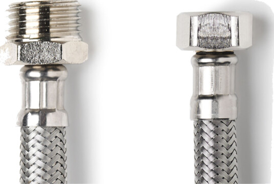 PEX FORLENGERSLANGE TIL ARMATUR 3/8" NIPPEL X 3/8" 25CM