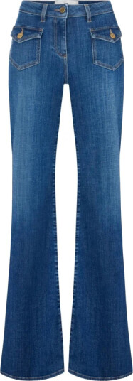 Elisabetta Franchi Dame Jeans Blå W29,