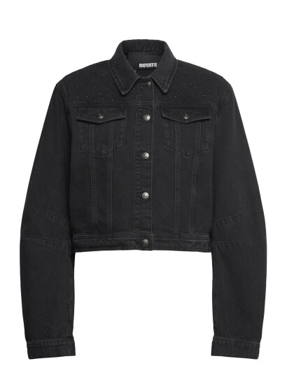 ROTATE Birger Christensen Denim Oversized Jacket - Grey - 42 ROTATE Birger Christensen Denim Oversized Jacket - Grey - 42