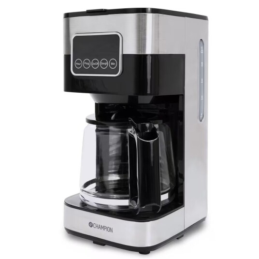 Champion Kaffetrakter Digital 12-kopps/1,5L KB400 Rustfri Champion Kaffetrakter Digital 12-kopps/1,5L KB400 Rustfri
