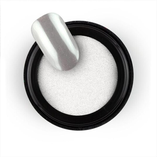 Brillbird Norge Chrome Pigment Pulver -Mirror Hvit
