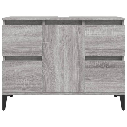 vidaXL Servantskap grå eik 80x33x60 cm konstruert tre vidaXL Servantskap grå eik 80x33x60 cm konstruert tre
