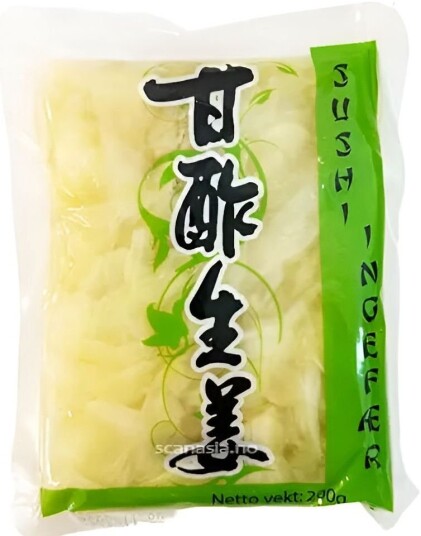 Sushi Ginger Natural   Konservert Ingefær 200 gram Kina