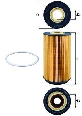 Oljefilter KNECHT OX 557D