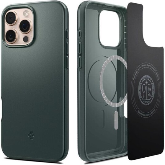 Spigen Thin Fit MagSafe iPhone 16 Pro Max Mobildeksel Grønn