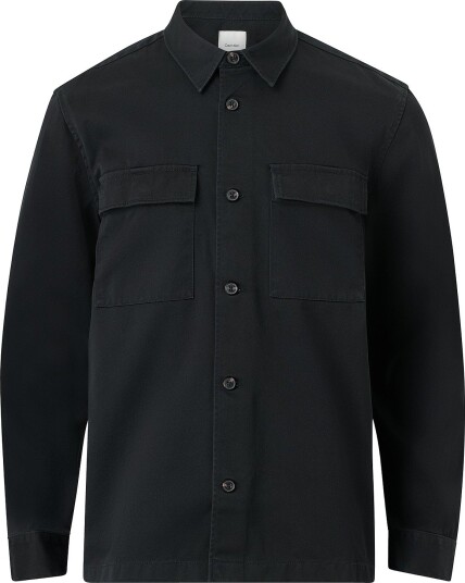 Calvin Klein Overshirt Ls Heavy Utility Ctn Twl Easy Ov Svart