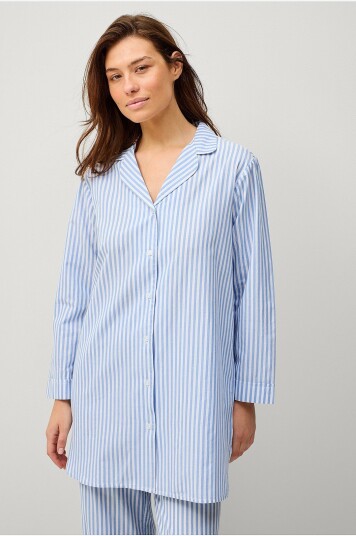 Ellos Collection Lang nattskjorte Blå