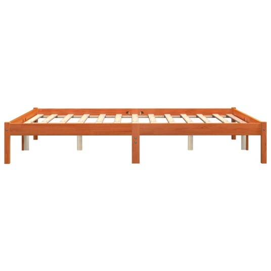 vidaXL Sengeramme brun 150x200 cm heltre furu 8721012406797 vidaXL Sengeramme brun 150x200 cm heltre furu 8721012406797