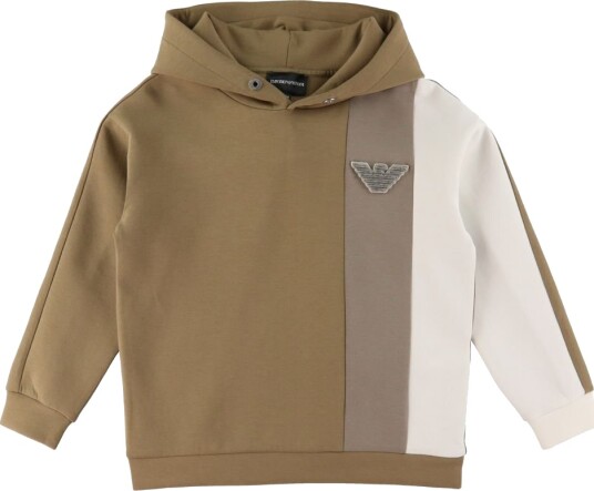 Emporio Armani Hettegenser   Mix Camel   Emporio Armani   8 år 128   Hettegenser Beige Brun Hvit