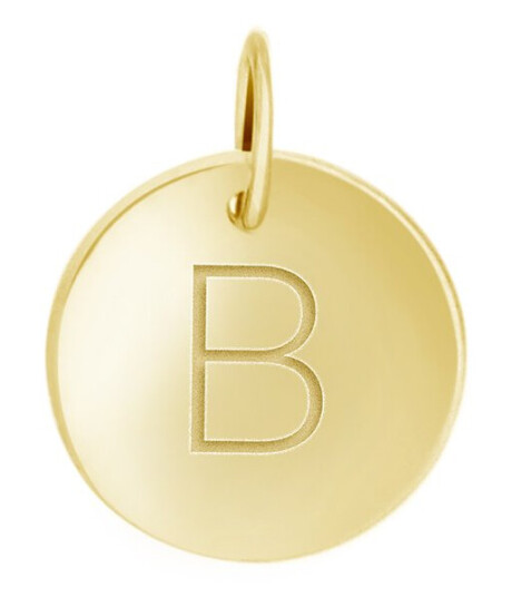 Pan Jewelry, Anheng i forgylt sølv med bokstav B