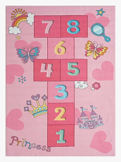 Happy Kids Gulvteppe 120x160 Rosa