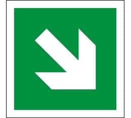 Arrow angled PVC 30x30cm Vanlig