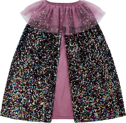 Mimi & Lula Cape Ruffle Dazzle Sequin MULTI One Size